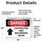 Signmission Construction Area Men Working Above Danger Sign, Vinyl Decal, 14in W x 10in L, 2PK OS-2PACK-DS-D-1014-L-1931 - alternate 6